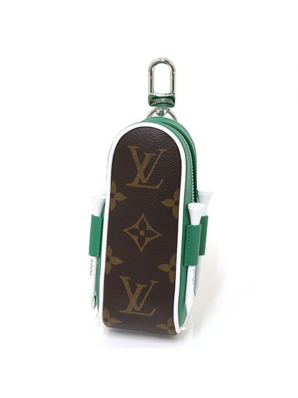 Louis Vuitton LV Golf Set Andrews Ball Pouch Brown Green